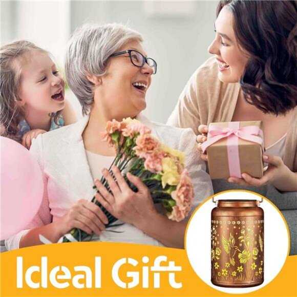 Mothers Day Gifts Solar Lanterns Outdoor Waterproof Hummingbird Garden Decor - Picture 6 of 7